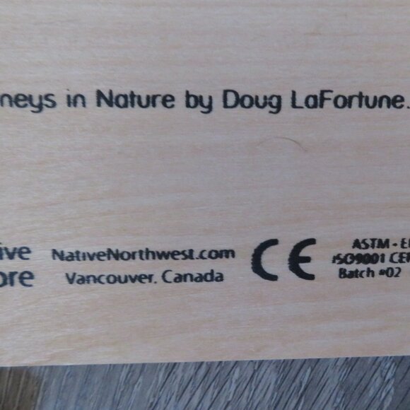 Chunky Wooden Peg Puzzle Journeys in Nature Coast Salish 8 Pc No Box (K745) - Picture 7 of 8